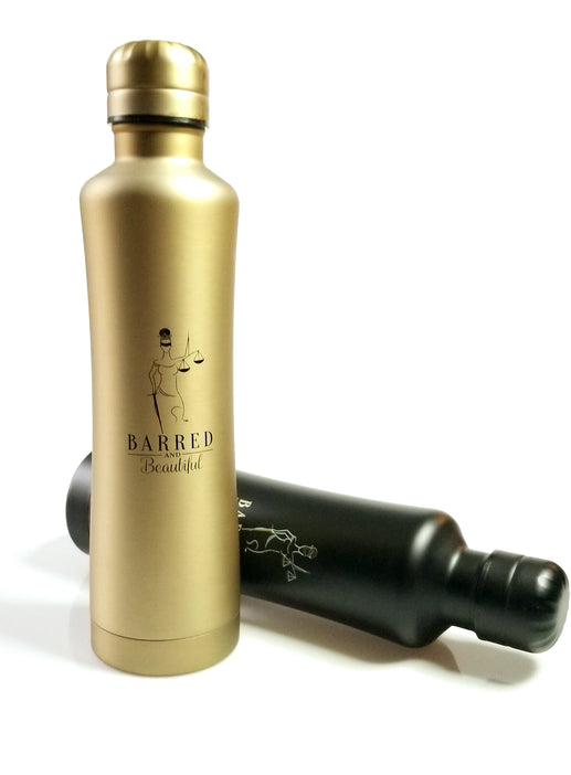 Lady Justice Silhouette Water Bottle