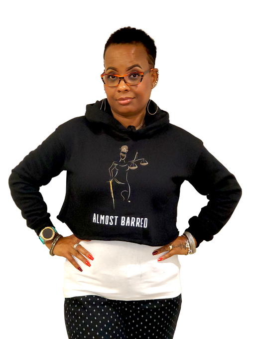 Almost Always Cropped Hoodie Black