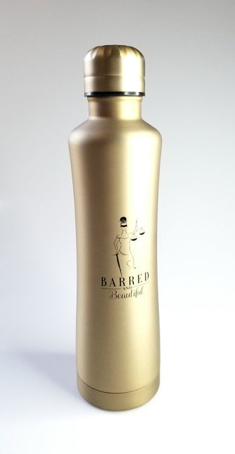 Lady Justice Silhouette Water Bottle